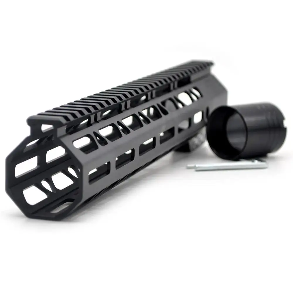 
Aplus New Clamp Style Low profile Black 12 inch .308/7.62 M-LOK Rail System Ultra slim Free Float Handguard fits DPMS 