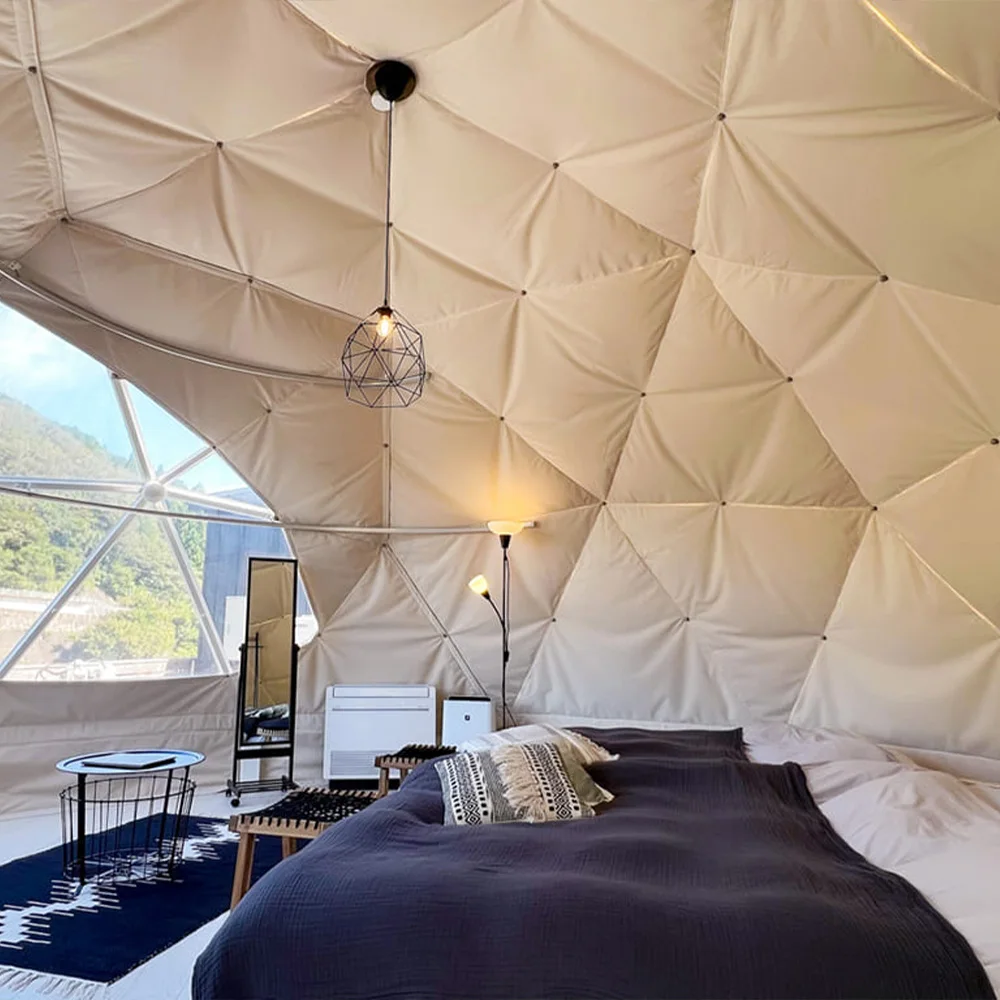 Luxury 6m/8m Camping Outdoor Tents Prefabricated Modern Big Festival Dome Tent Geodesic Dome Tent For Wedding Celebrations