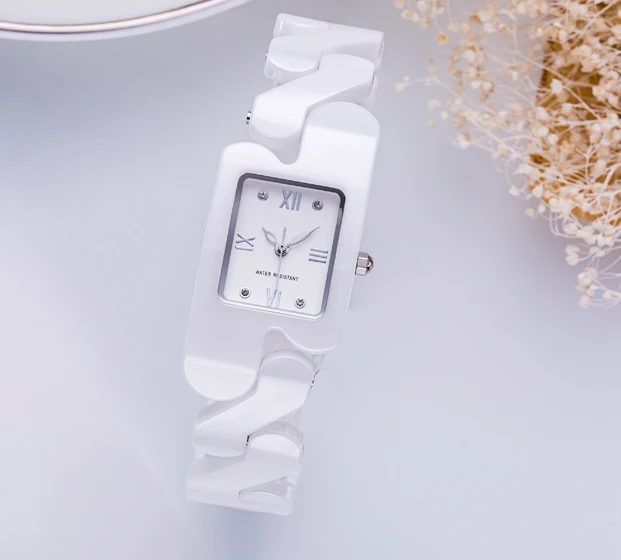Custom Logo Ceramic  Women Watches Quartz Wholesale New Design Luxury Ladies Watch