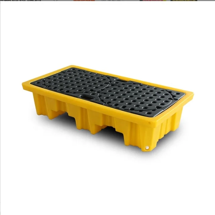 China produces Strong  industry 4 ibc oil drum oil spill seal plastic tray with drain pipe