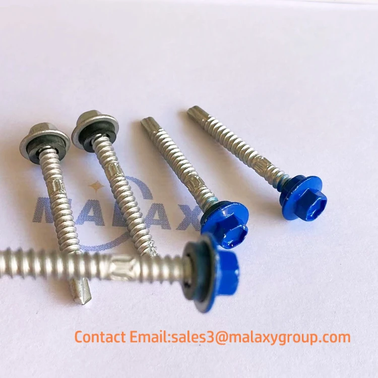MALAXY Ruspert 1000-1500h  Hex Head Self Drilling Screw With EPDM Washer Tornillos