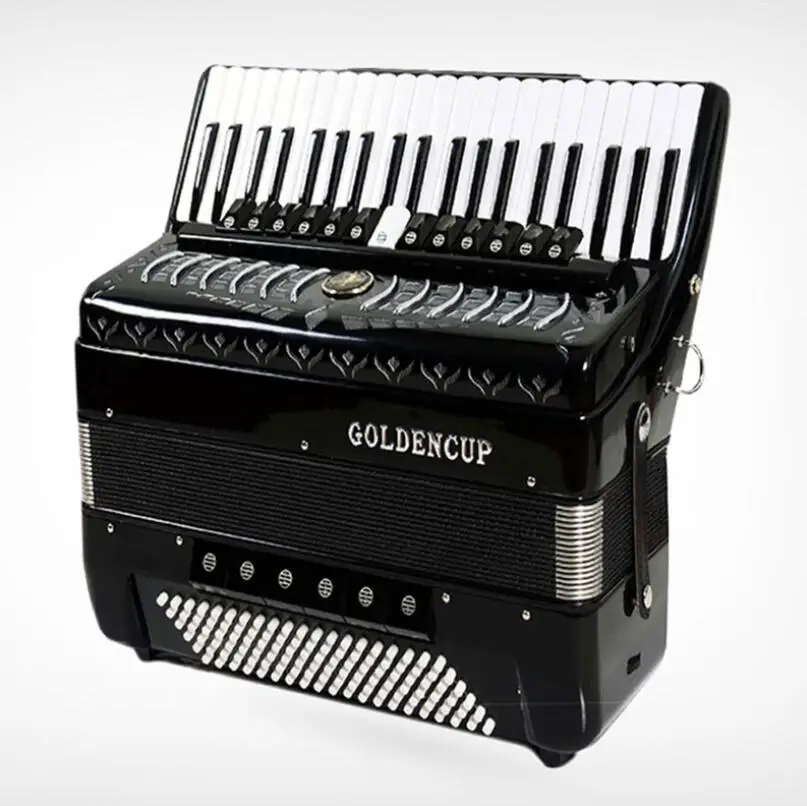 Музыкальный инструмент гармошка 120/96/60/16 три или четыре ряда пружин для начинающих, начинающих, профессиональное представление