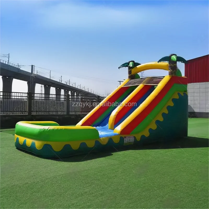 Bouncy Castle Water Slide Inflatable for Children PVC Material Slide Commercial inflatable Water Slide Outdoor Game