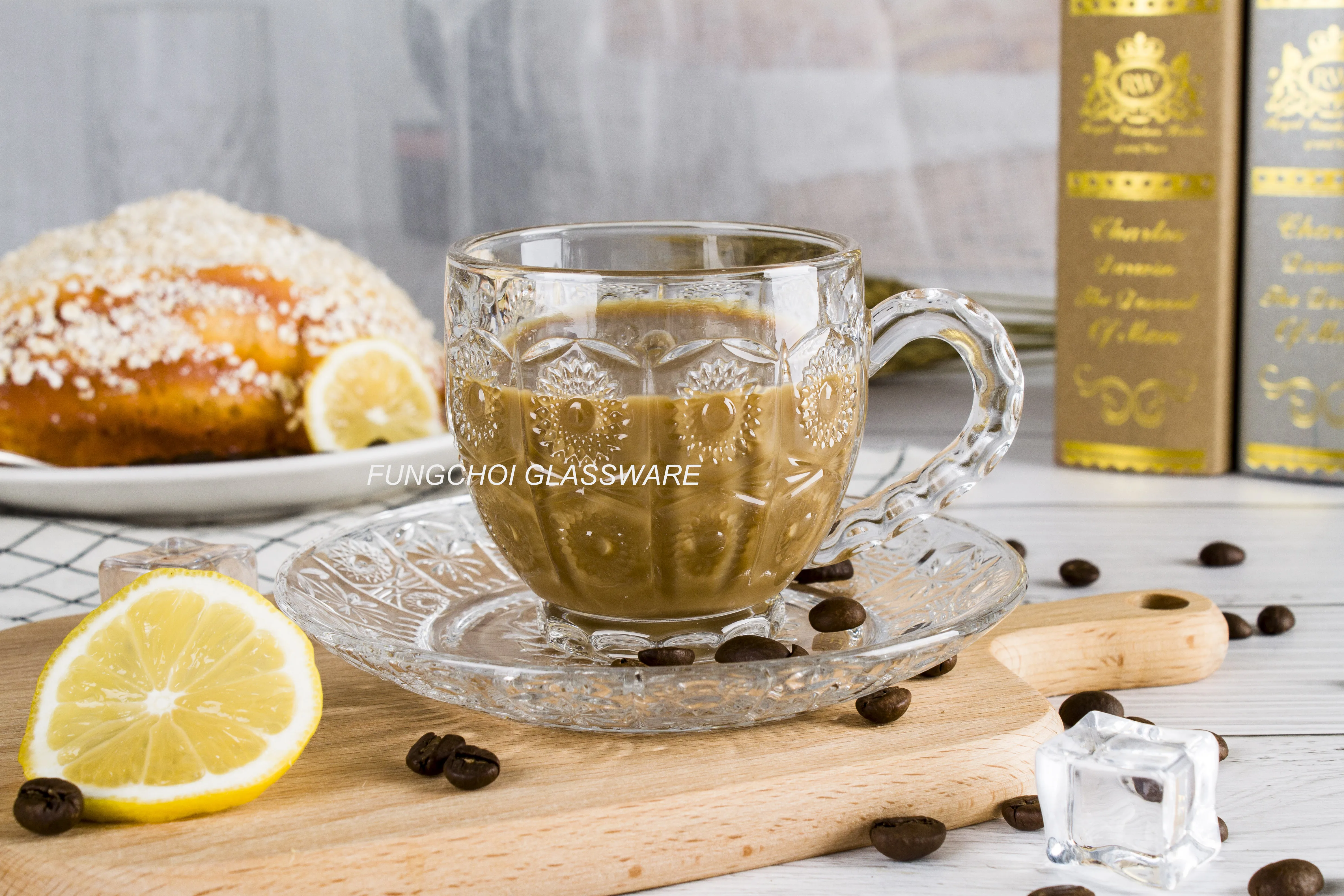 7oz 200ml exquisite coffee cup set ethiopian coffee cup set traditional glass coffee cup