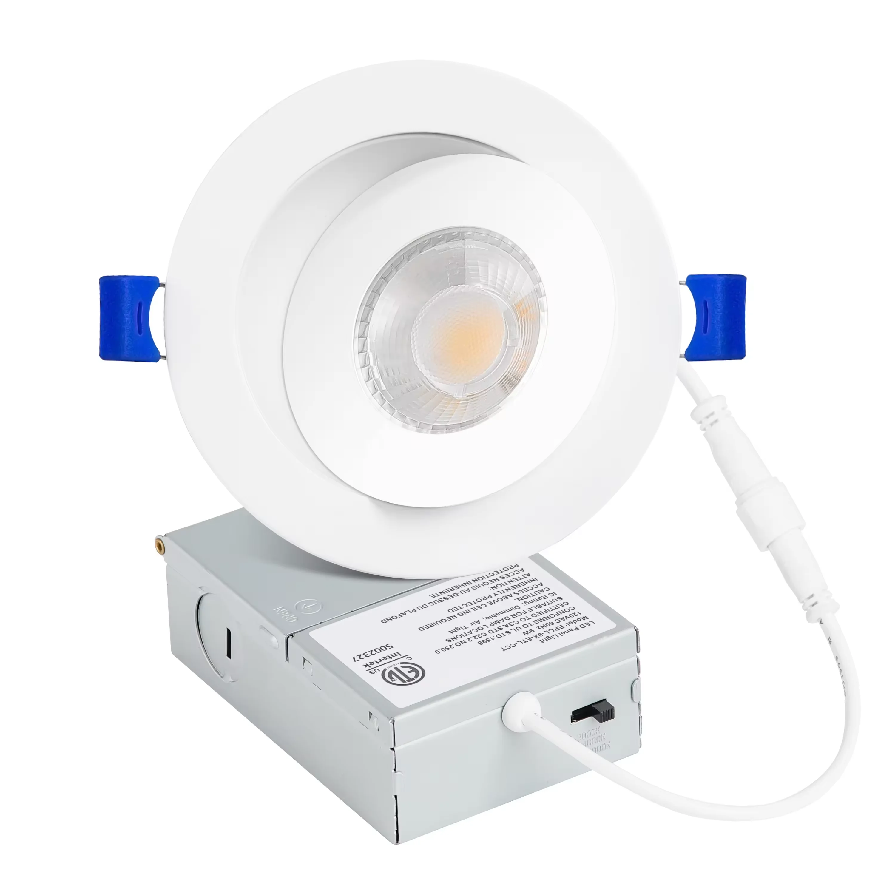 4 Inch Adjustable Rgb 5 Color Swivel Led Gimbal Recessed Light With Junction Box 6 Inch Aluminum Dimmable 15w Led Down Light