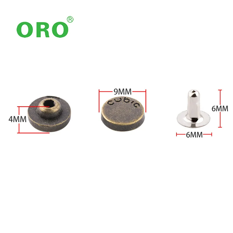 Factory Wholesale Metal Jeans Rivet Buttons Custom Plating Denim Rivets Logo Garment Spike Rivets For Denim