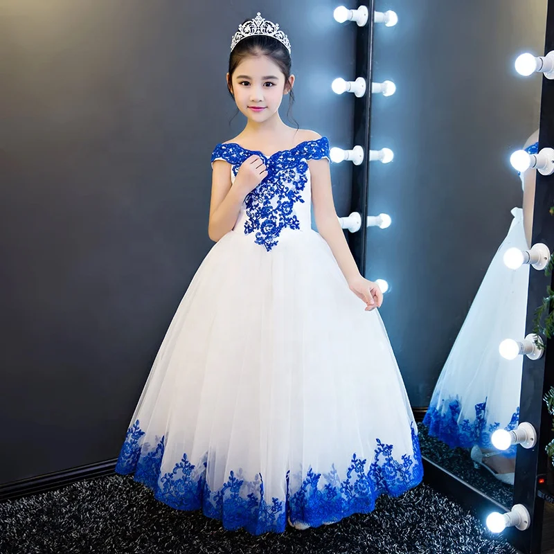 new summer kids flower wedding dress party wear lace fairy flower girls dresses