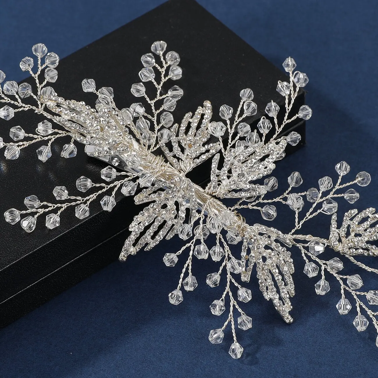 Carlo New  Handmade Crystal Hairpin Eco-Friendly Wedding Headdress for Bride Factory Wholesale in Europe and US