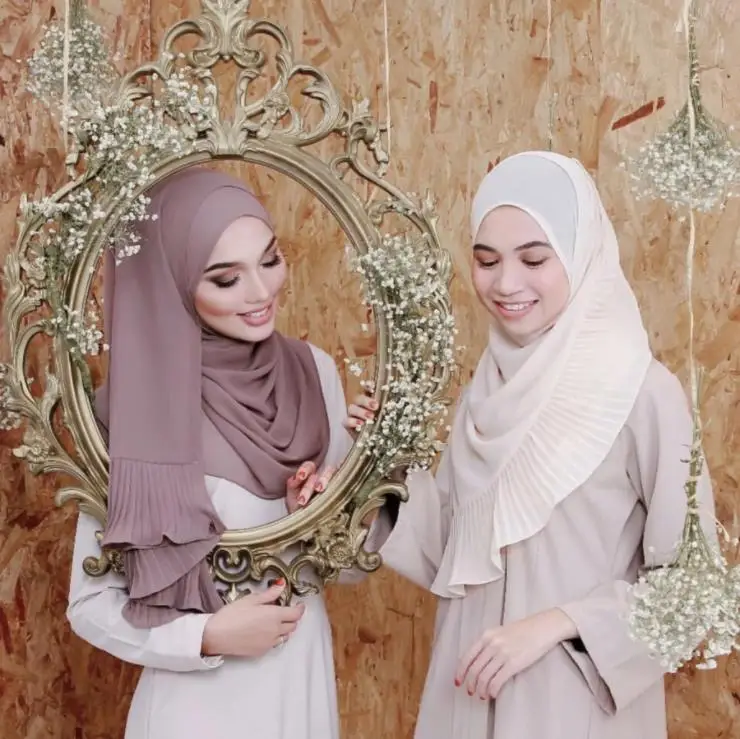 2020 г., оптовая продажа, мусульманский хиджаб, Женский шифоновый мусульманский шарф, хиджаб