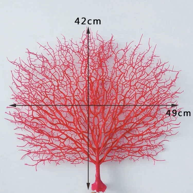 YAYUN J-1111 Plastic Artificial White Tree Coral Branches Wedding Decoration