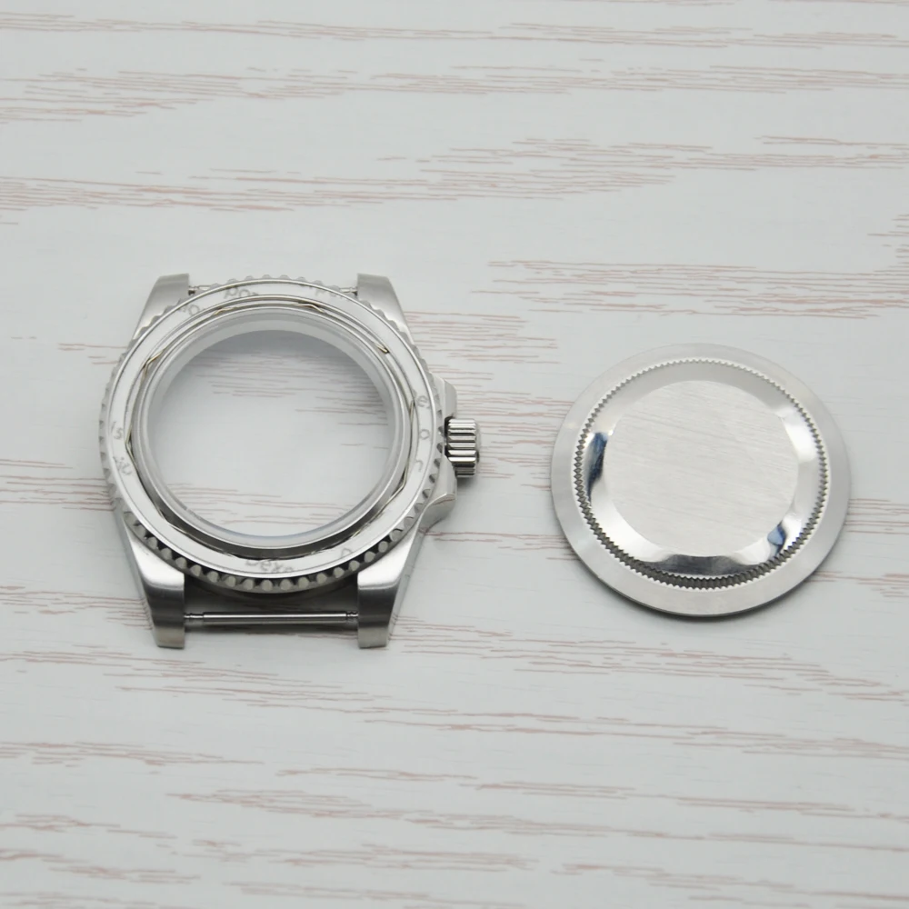 40mm Stainless Steel Sapphire Glass SUB Fit ETA 2836 2824 Miyota 82 Series NH35 NH35A NH36 Movement Watch Case