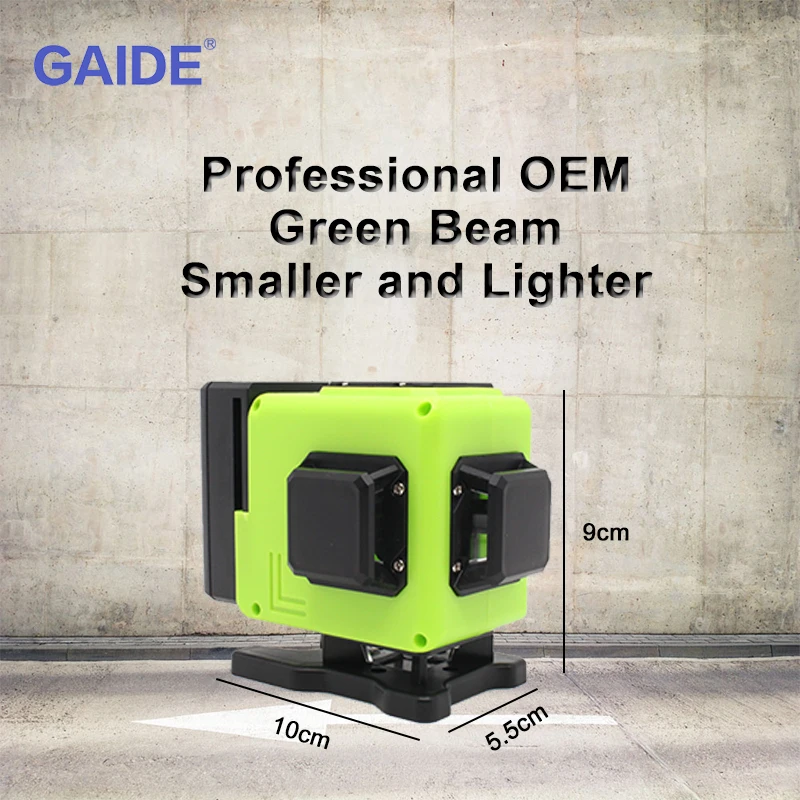 GAIDE 360 Multi 12 Lines 3d Green Beam Nivel Laser Straight Level Pointer