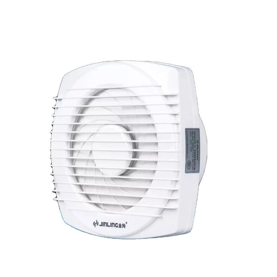 150 200mm Round Shape Bathroom Extractor Fan Window Mounted Ventilating Fan