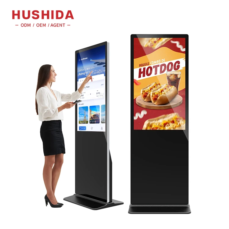 Touch Screen Kiosk 1080P Android Elevator Digital Menu Boards Advertising Player Street Advertising Screen