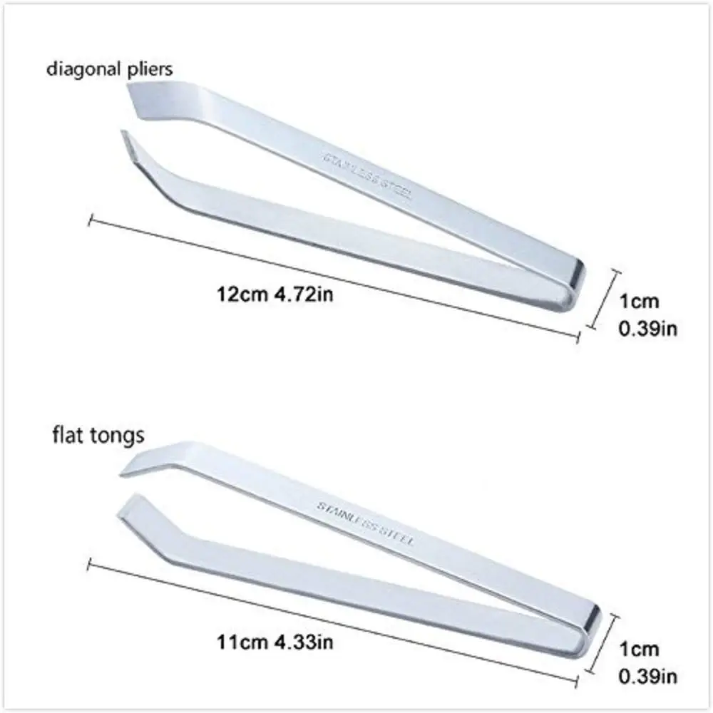 
2019 food grade stainless steel fish bone tweezers for for pig hair and bone 
