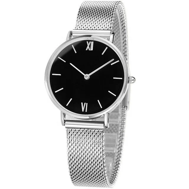Brand Your Own Logo Rose Gold Mesh Band Wrist watch women ladies mens custom watches nice men