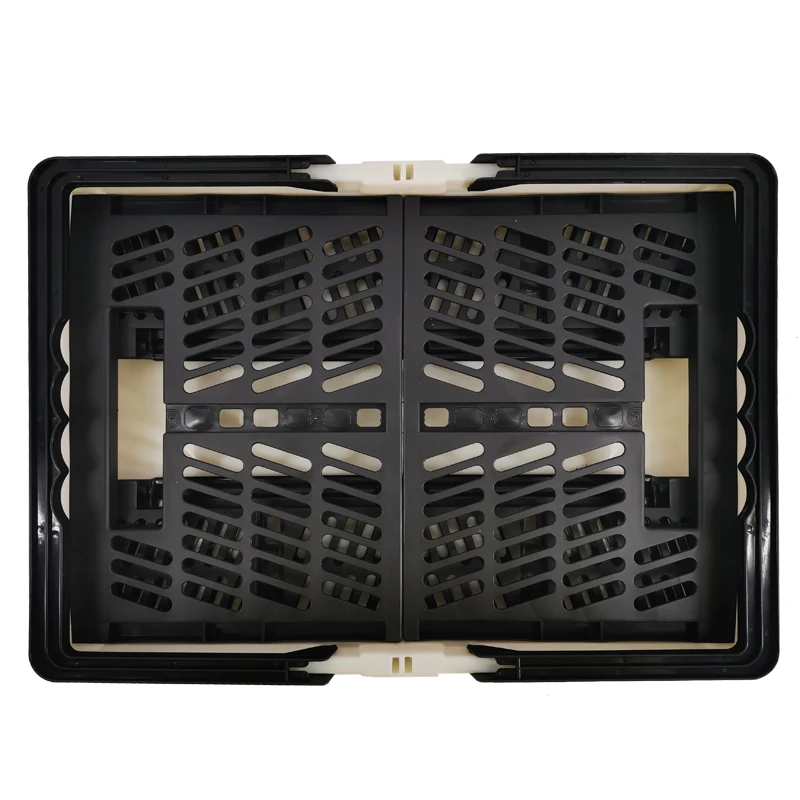 Large supermarket promotion plastic folding handbasket household storage basket