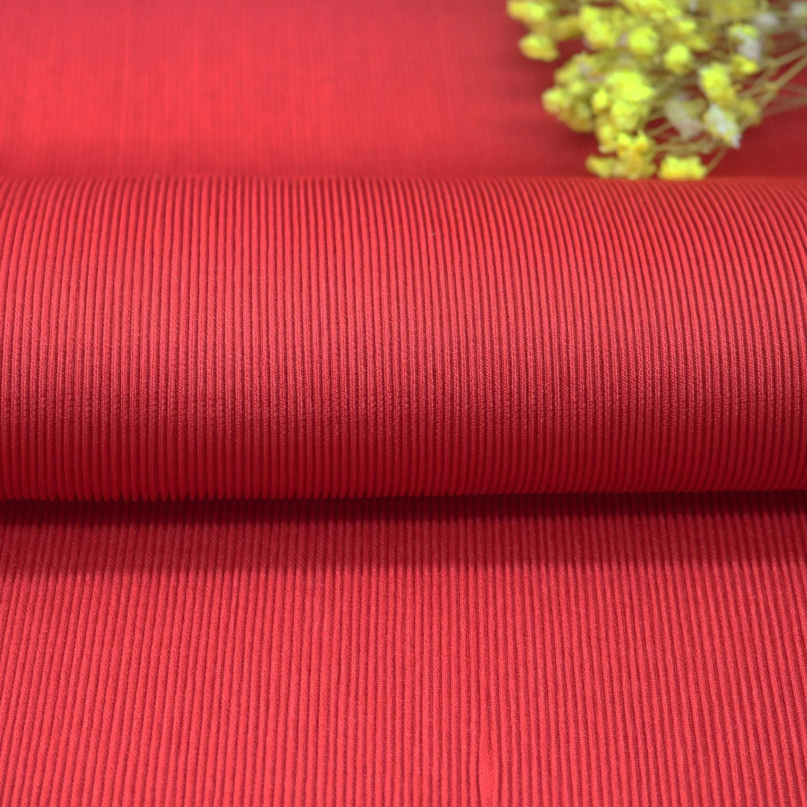 
Crinkle Fabric Red Mesh Fabric Custom Color for Women Coat Skirt and Garment Clothes Lining fabric 