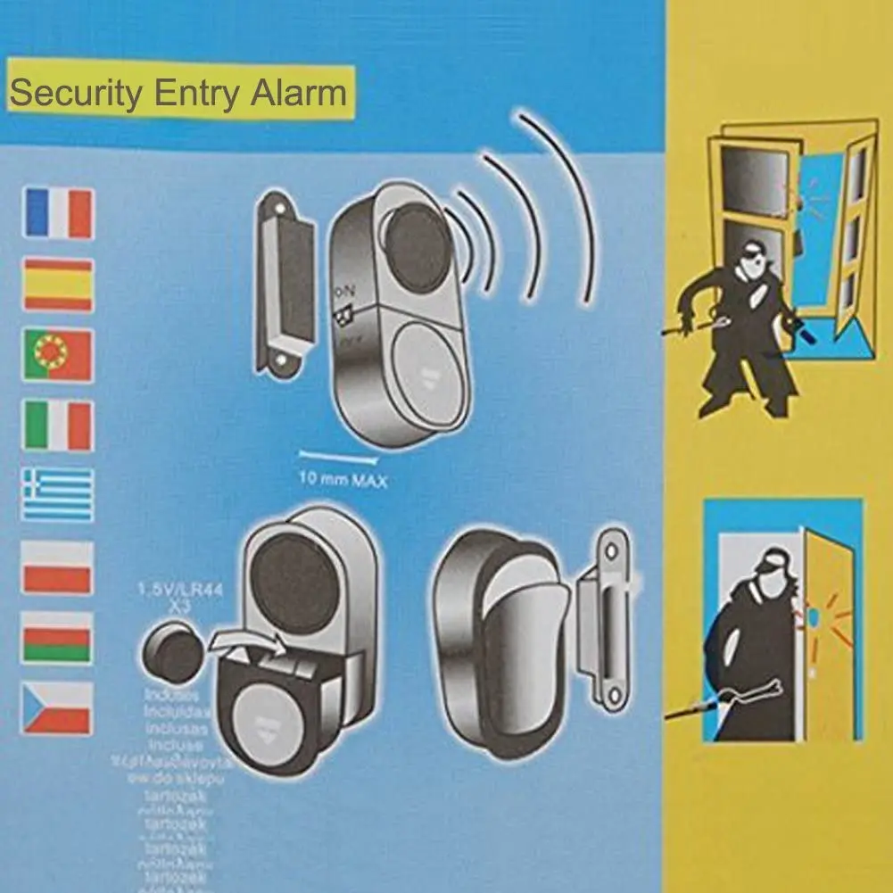 Home Safety Alarm System Standalone Magnetic Sensors Independent Wireless Home Door Window Entry Burglar Alarm Security Alarm
