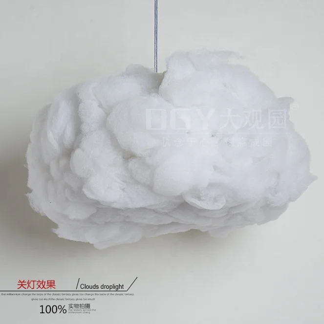  Индивидуальная Современная креативная большая плавающая люстра в новом стиле для вестибюля отеля Подвесная лампа форме облака