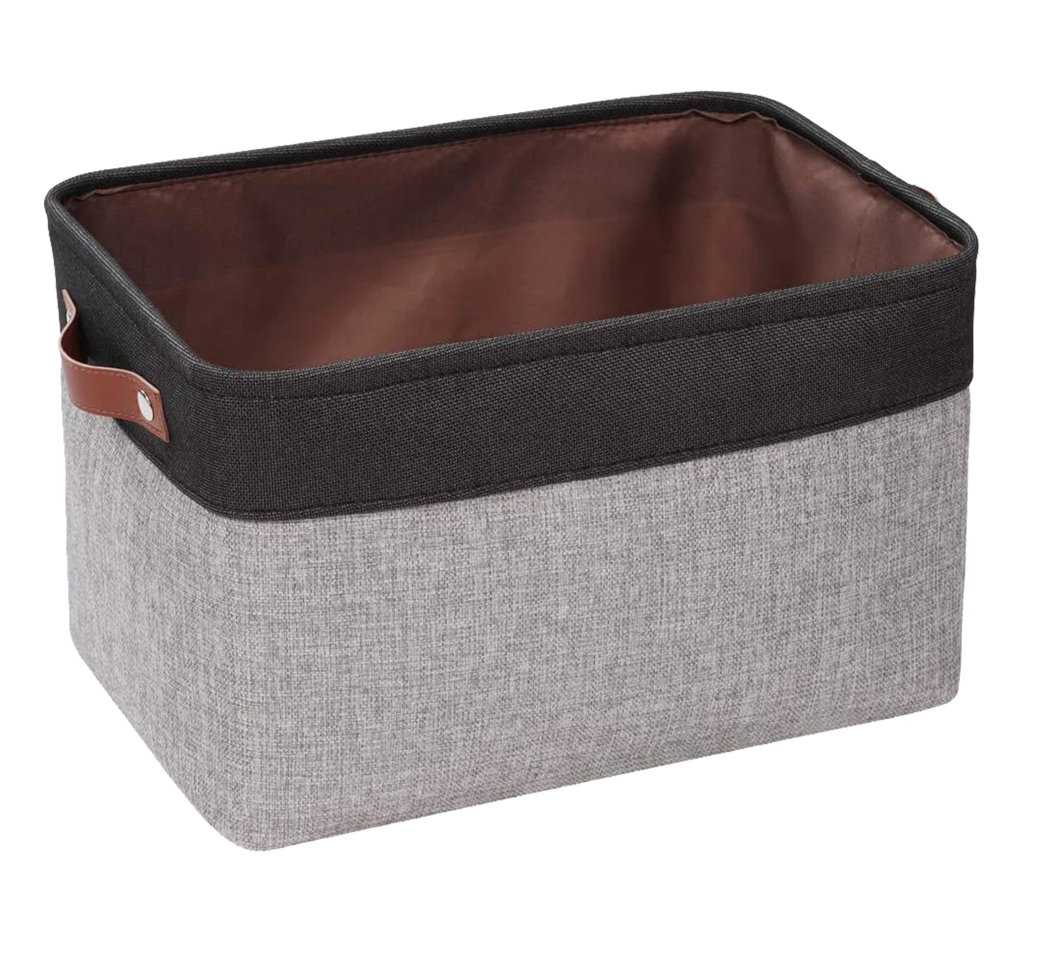Large Capacity Toy Organizer Folding Storage Bins Box New Design Decorative Linen Fabric Storage Basket