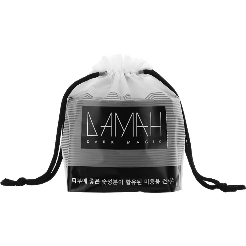  Одноразовая черная салфетка для лица с бамбуковым углем от Slap Dark