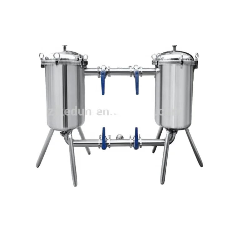 2021 high quality stainless steel 304 cartridge type sanitary dual filtration system filter
