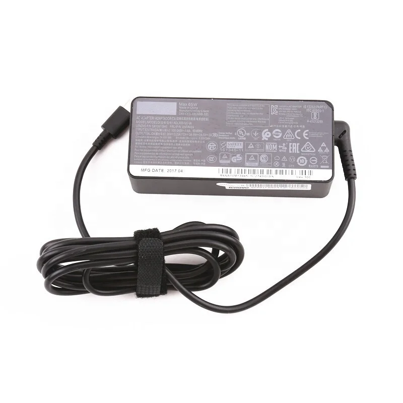  Зарядное устройство USB Type-C 65 Вт для Lenovo ThinkPad L380 L480 L580 P51s E485 E580 T470 X270 X280 Yoga C930-13 4X20M26268