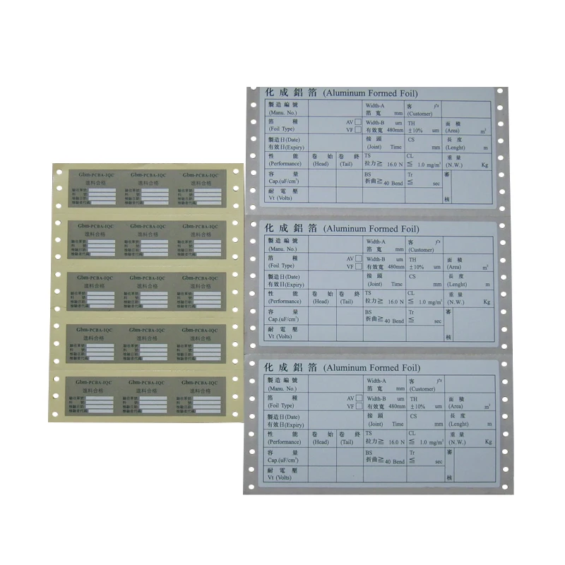 Cheap paper carton label sticker outer