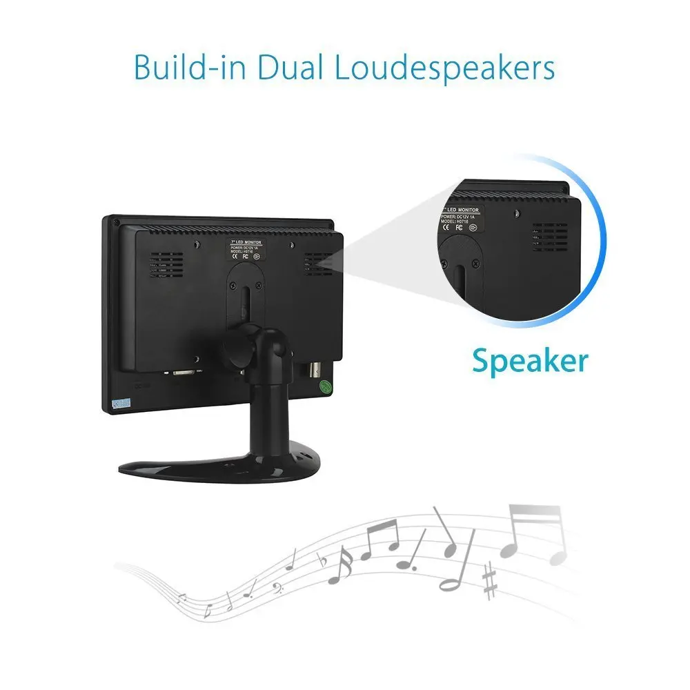 Zhixianda industrial-grade 7-inch LCD monitor office game learning monitor