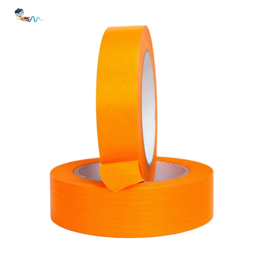 4- Recyclable Colorful Heat UV Resistant Automotive Auto Car Spraying Painting Masking Crepe Washi Paper Self Adhesive Tape