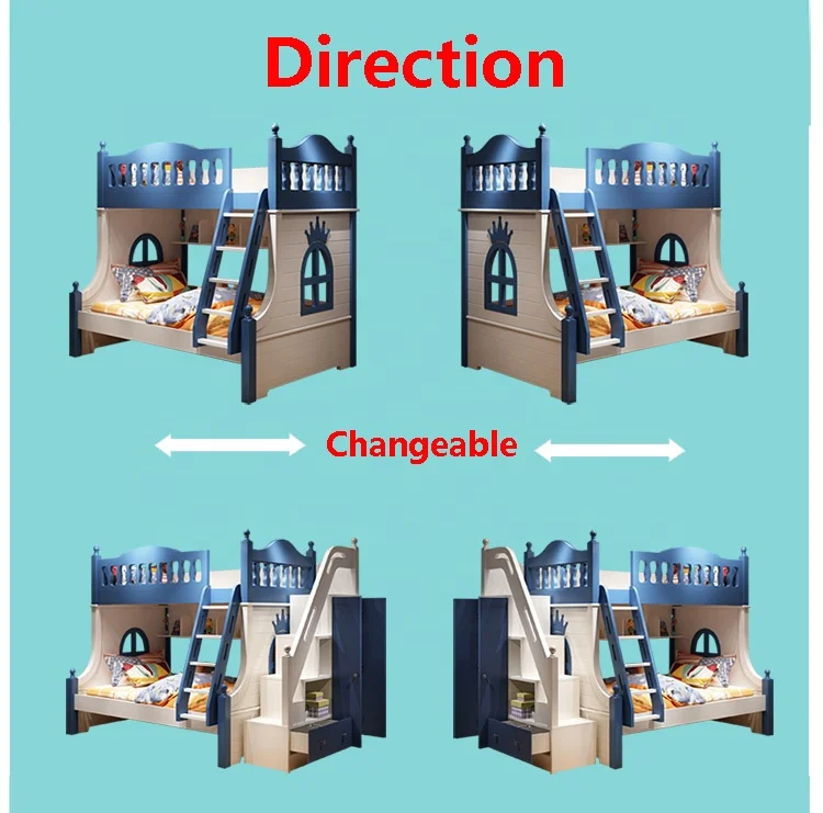 Экологически чистая деревянная Экономия пространства детская двухъярусная кровать в стиле лофт Съемная из МДФ мебель спальные наборы