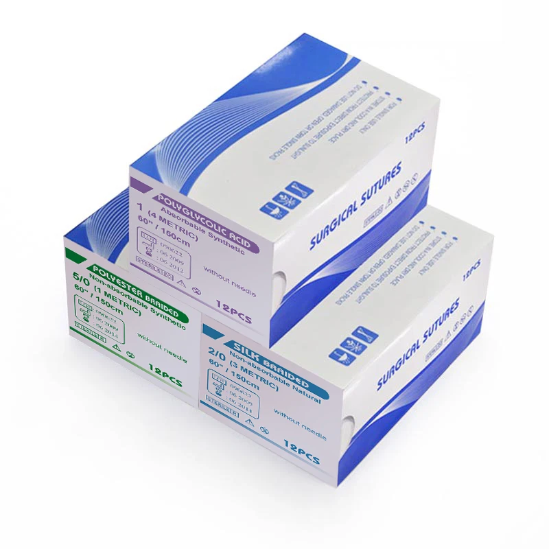 China manufacturer new disposable synthetic absorbable medical surgical sutures