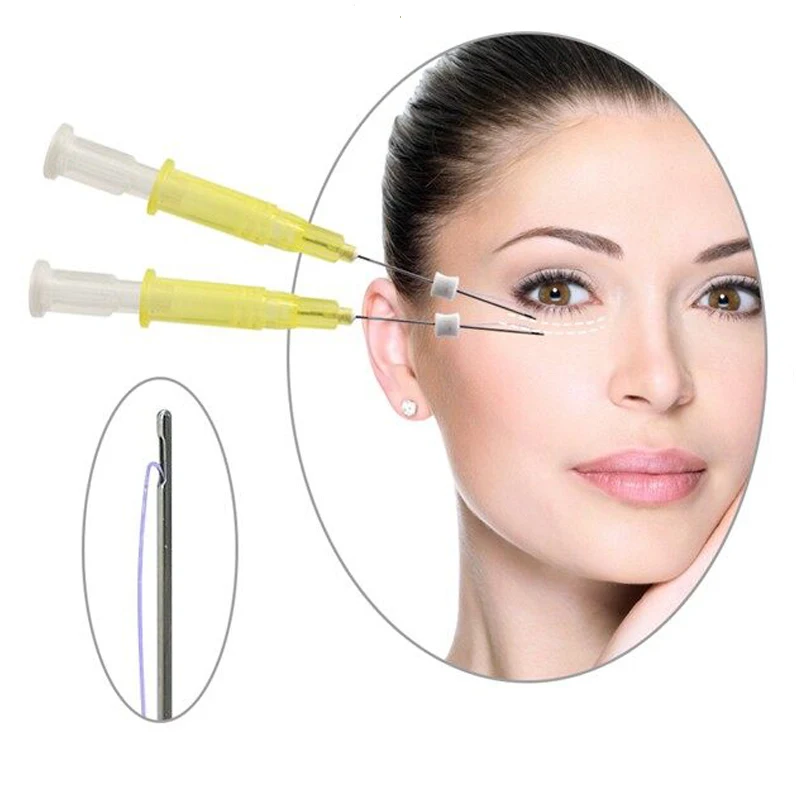 blunt needle 30g 25mm pdo thread with face lifting needle for eye