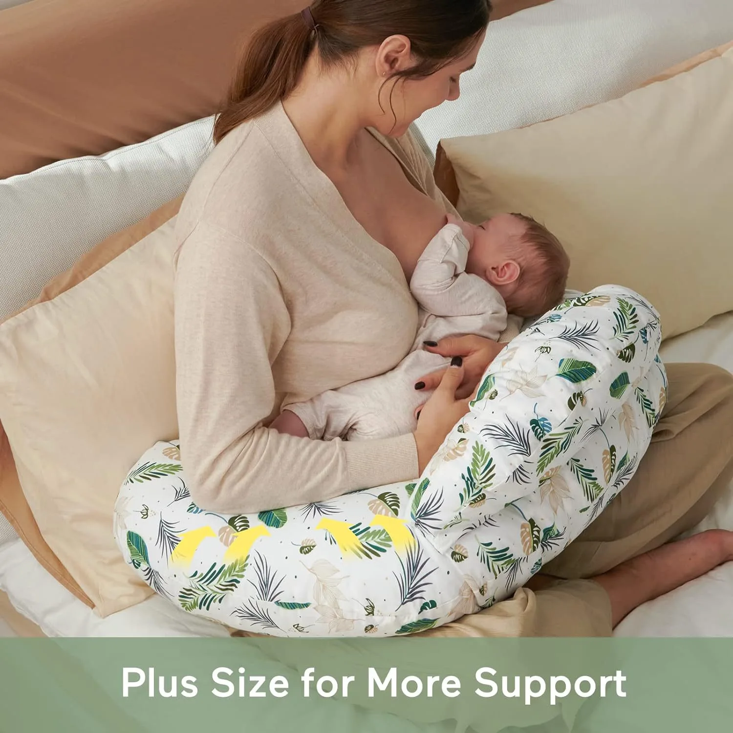 72X60cm Breastfeeding Nursing Feeding Pillows Washable Arm Nursing Breast Feeding Pillows