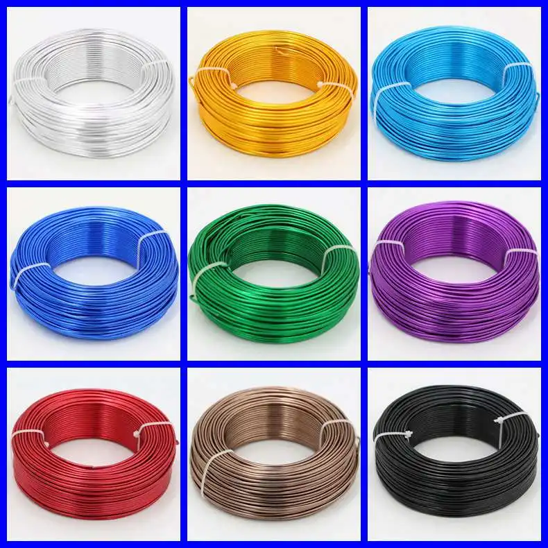 Wholesale High Quality Coloured Bendable Metal Craft Wire Anodized Aluminum Bonsai Training Wire