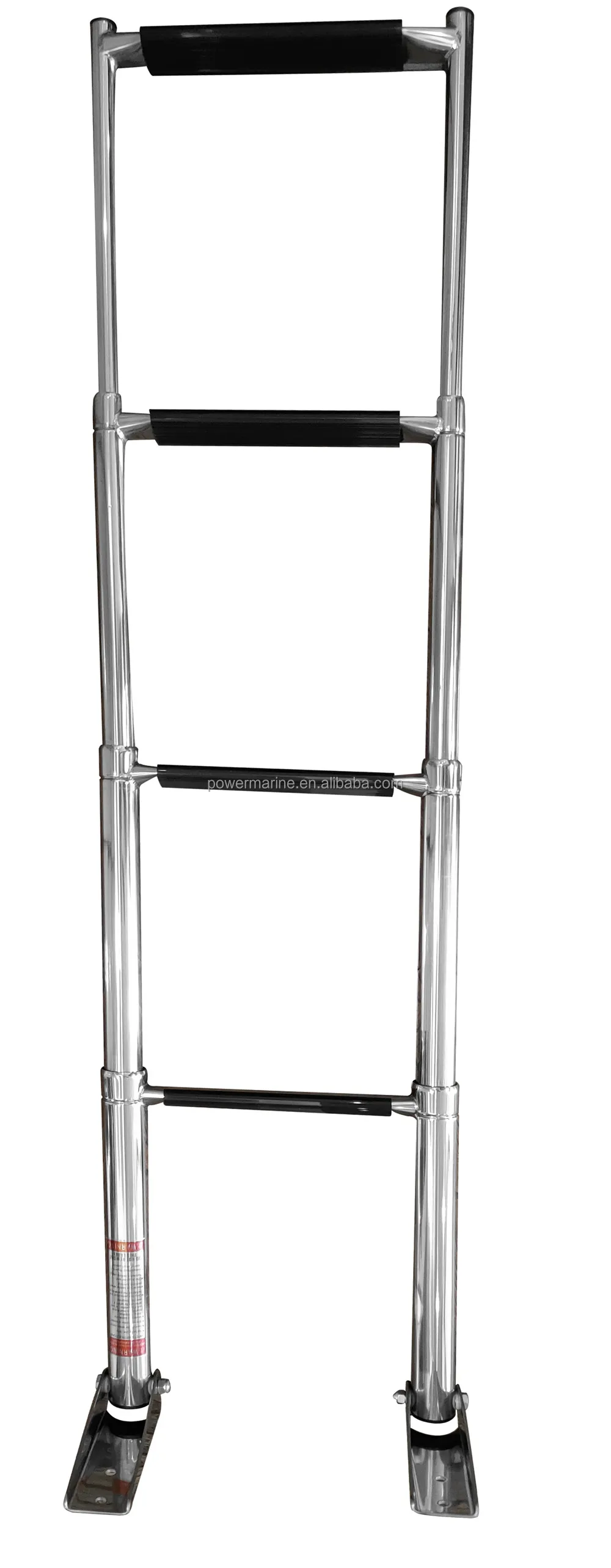 Power Marine AISI316/304 Stainless Steel Folding 4 Steps Marine Hardware Telescoping Ladder For Boat