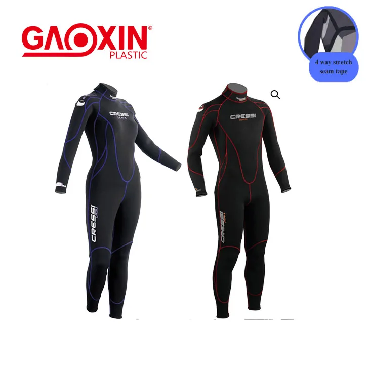 4 Way Stretchable Neoprene Wetsuit Heat Activated Hot Air Seam Tape 3-Layer for Wetsuits & Drysuits Garment Accessories