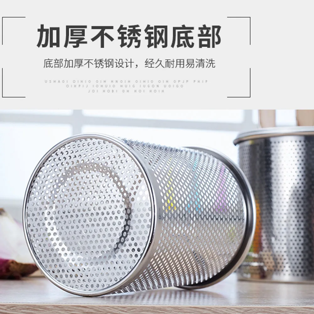 Kitchen Tools Filter Fried Food Noodle Mesh Gadgets Stainless Steel Colander Food Strainer Noodle Strainer with Handle