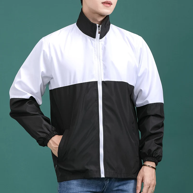 2022 wholesale cheap vintage winter Two color work jackets for men custom logo