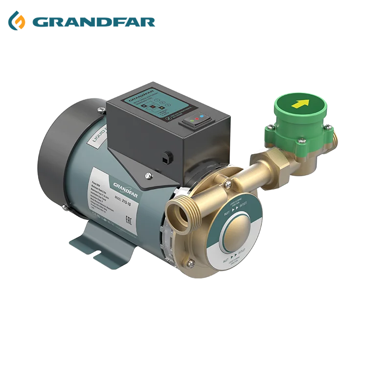 GRANDFAR vfd for home bathroom circulator booster water pump 220V household mini hot water pump stainless steel booster pump