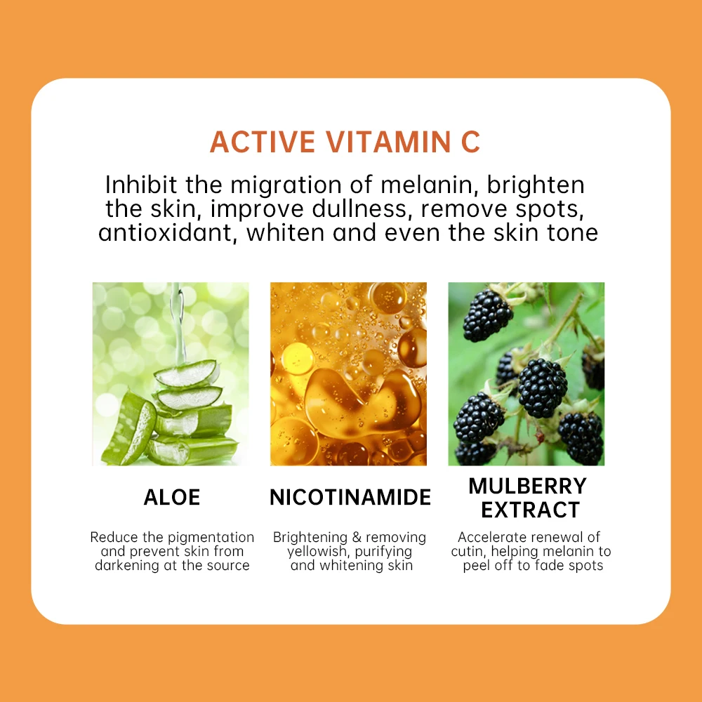 Customizing Vitamin C Face Cream Whitening Moisturizing Brightening Oem Skin Care Face Cream Set