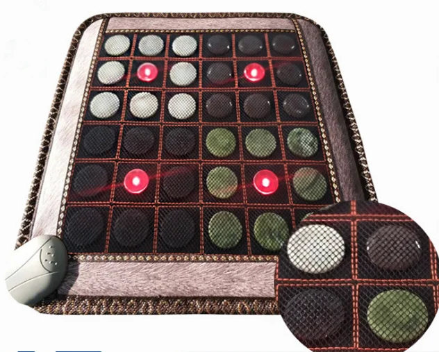 
jade and germanium and tourmline photon massage heating seat cushion 