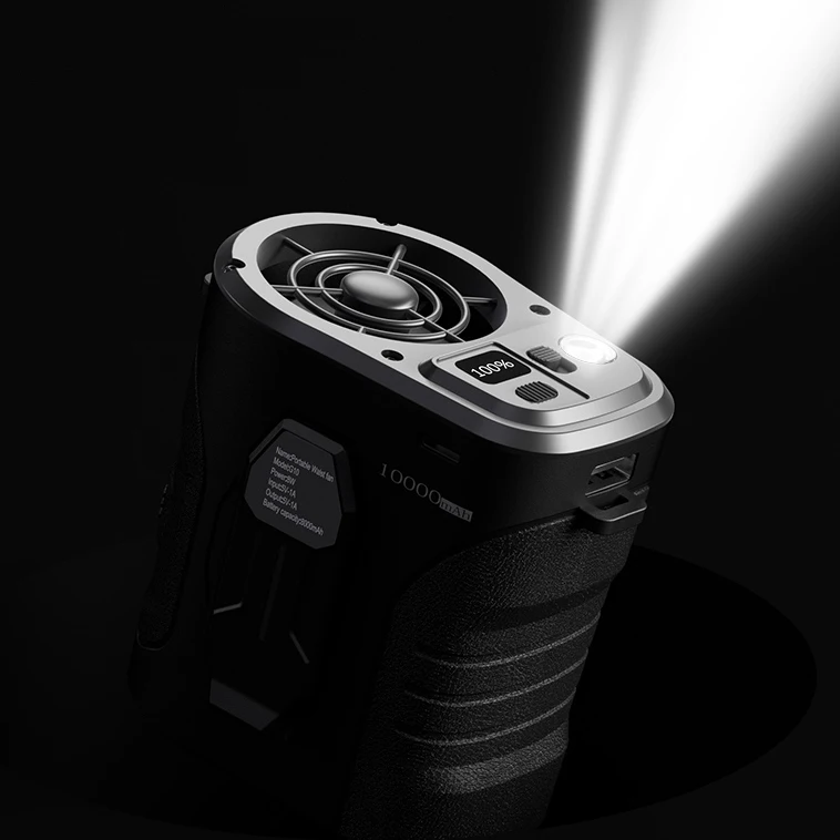 Upgrade Waist Clip Fan Large Air Volume Portable Wearable Personal Body Fan 10000mAh Hands-free Belt Fan For Sport