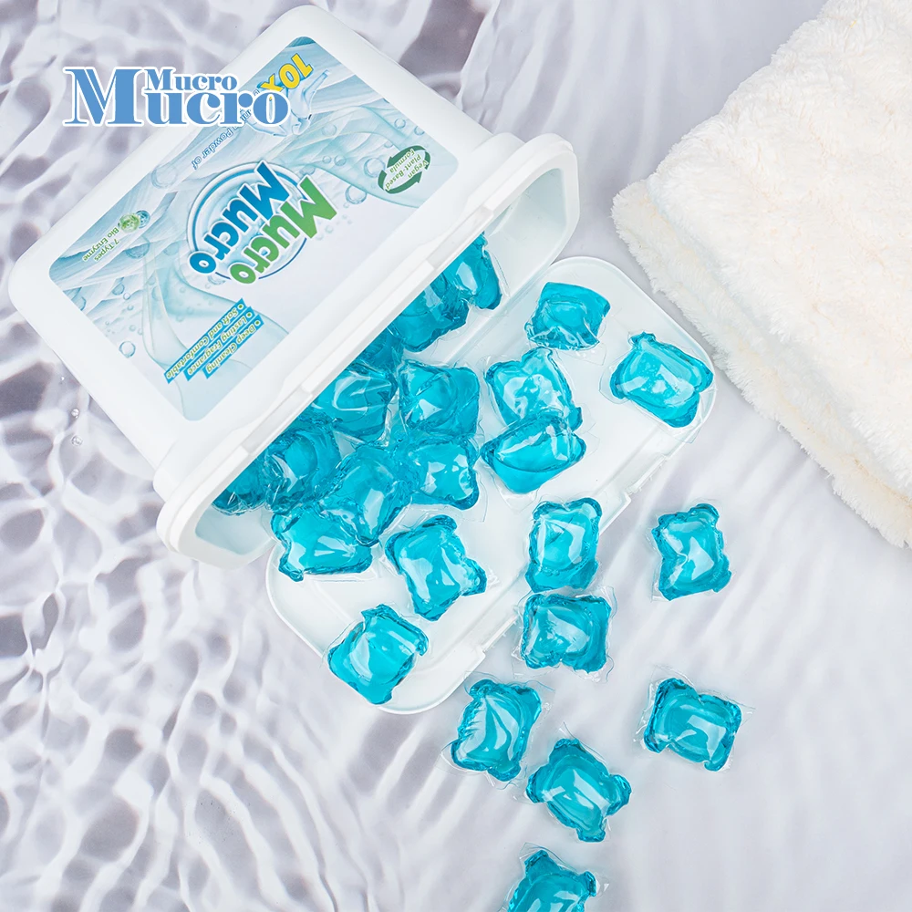 Wholesale Eco-Friendly Eco Laundry Detergent Capsules Pods High Quality Mild Formula Liquid Tablets Laundry Detergent Pods