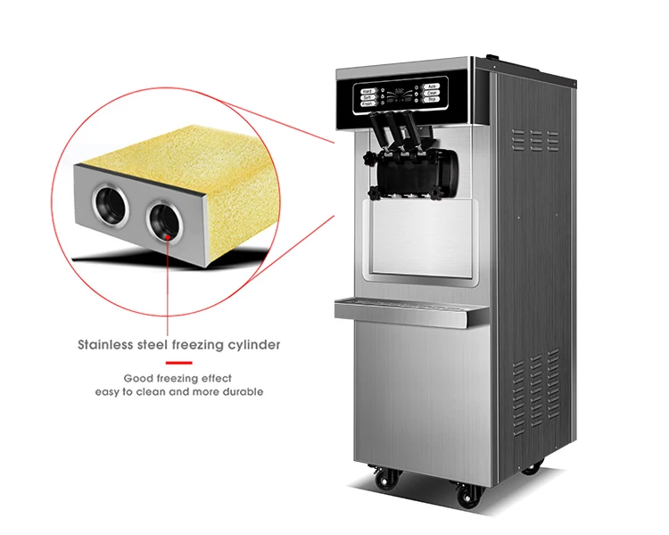 Professional Ice cream Maker Manufacturer Soft Serve Ice Cream Machine   icecream machine with precooling