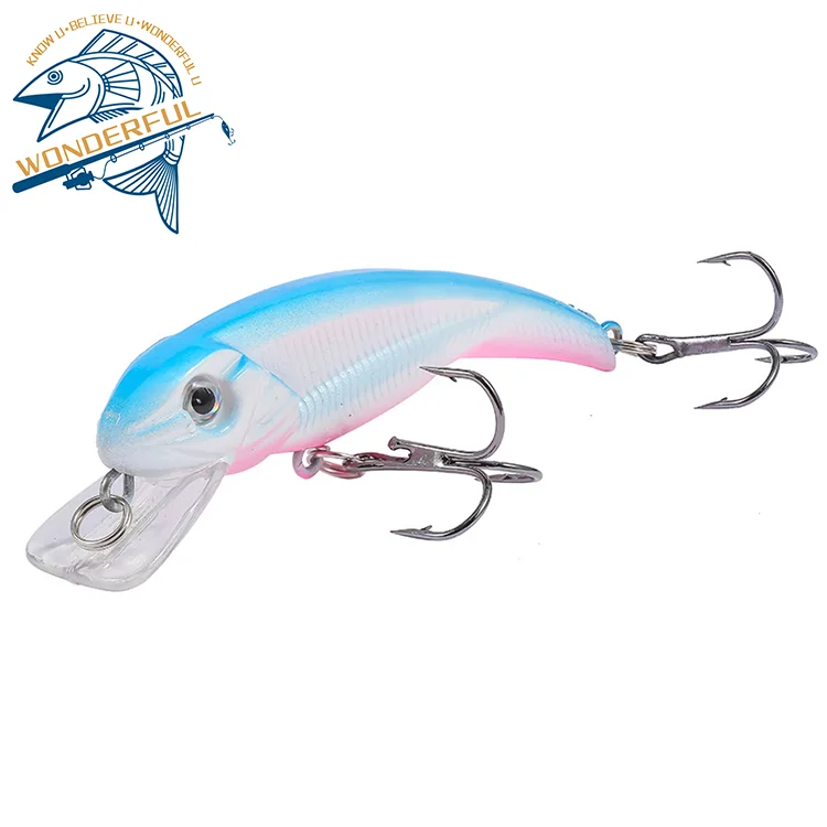 Simulation Bionic Plastic Deep Diving Freshwater Long Casting Hard Wobbler Sinking Minnow Fish Lure