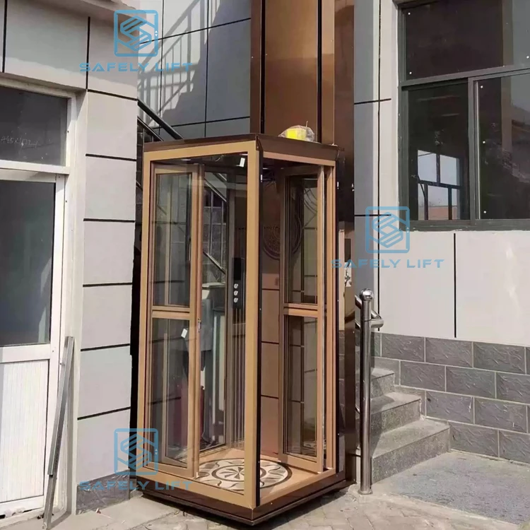 SAFELY Manufacturers High Quality Home Elevator Villa Hydraulic LIft Mini Residential Elevator