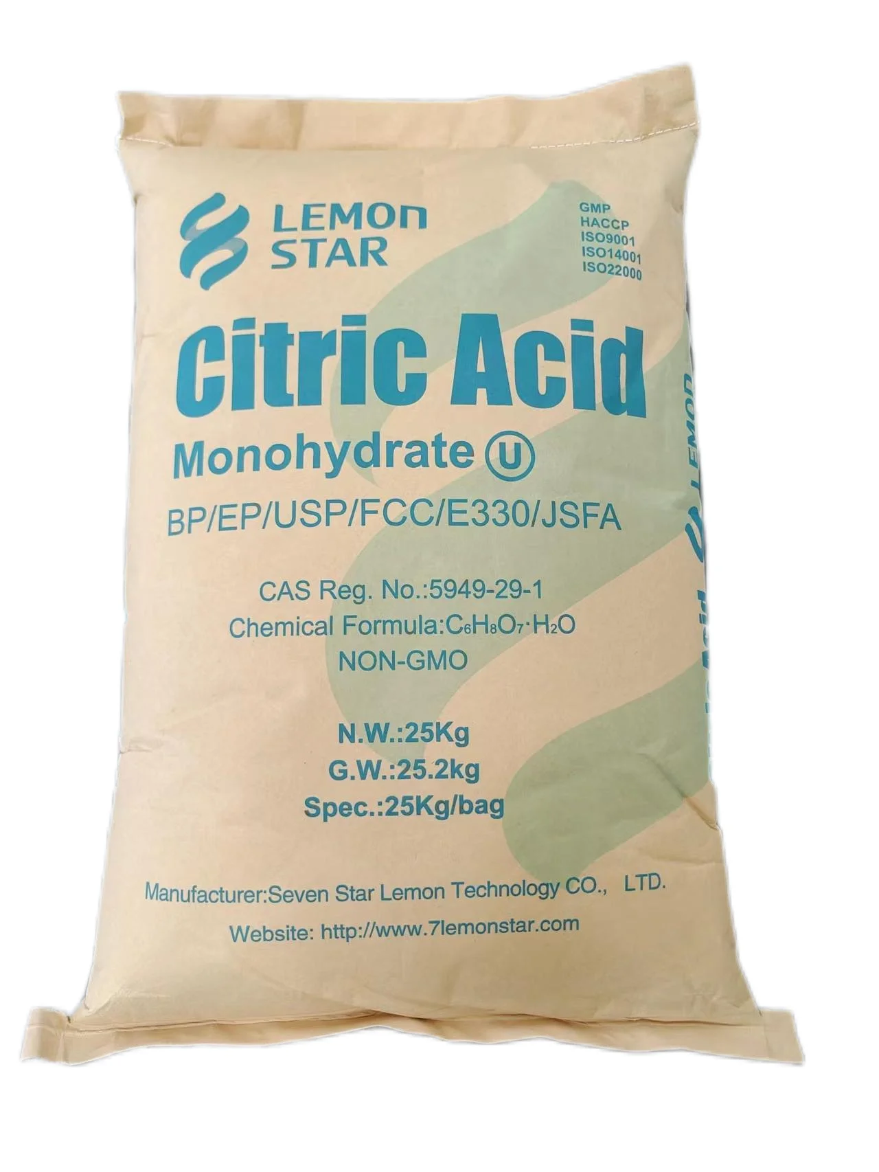 TTCA/Ensign Wholesale citric acid monohydrate anhydrous 8-40 30-100 mesh powder