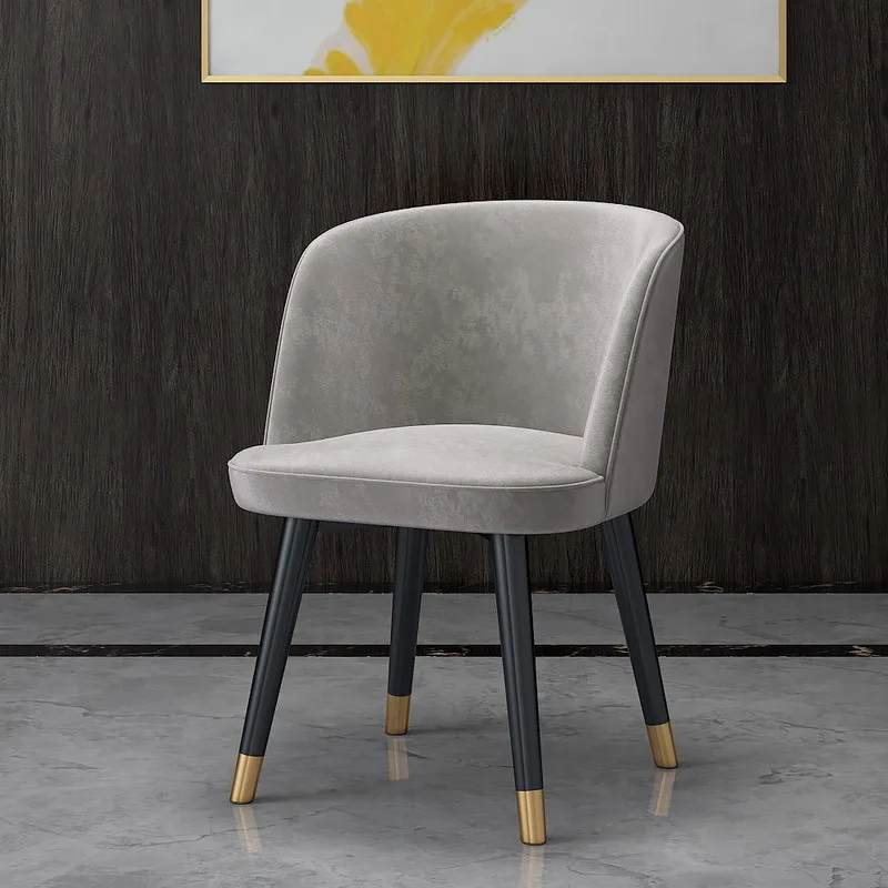 2020 modern design velvet metal armchair negotiation chair dining chairs in dining room living room